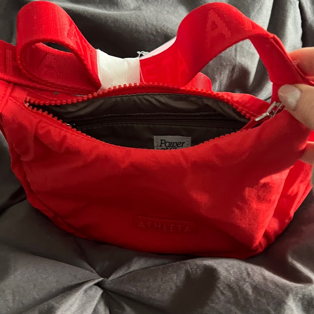 Athleta Red mini crescent crossbody Bag - Picture 3 of 7